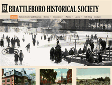 Tablet Screenshot of brattleborohistoricalsociety.org